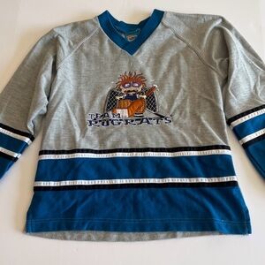 Nickelodeon Rugrats Teal & Light Gray Crewneck Sweatshirt